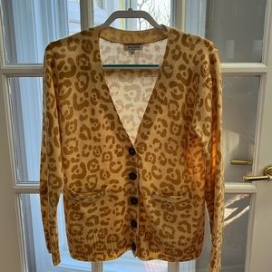 Andree by Unit leopard print cardigan Size M